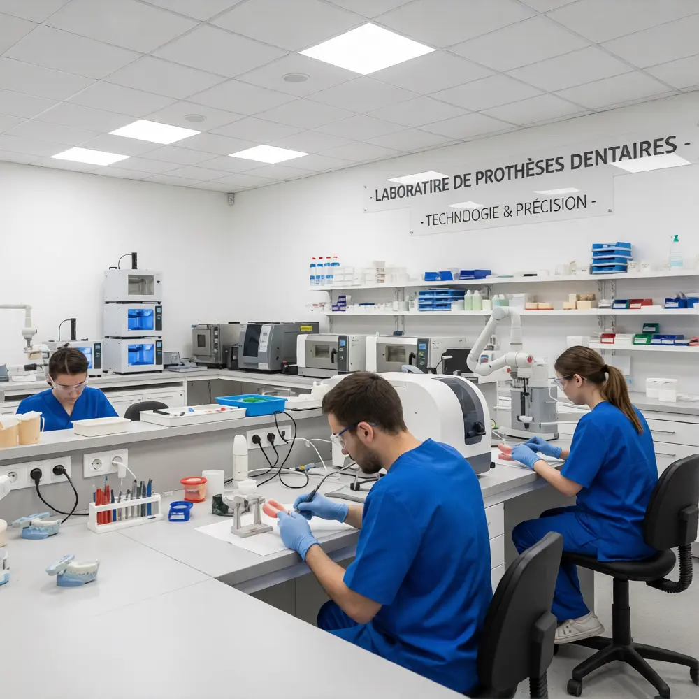 Laboratoire de prothèses dentaires - Équipement moderne